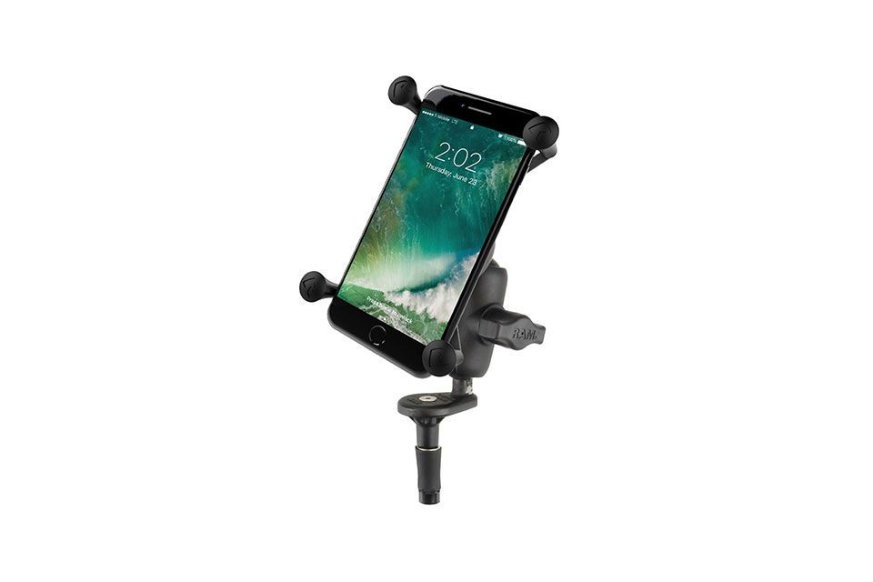 RAM Mounts Motorradhalterung mit X-Grip Universal Halteklammer für große Smartphones (Stück)