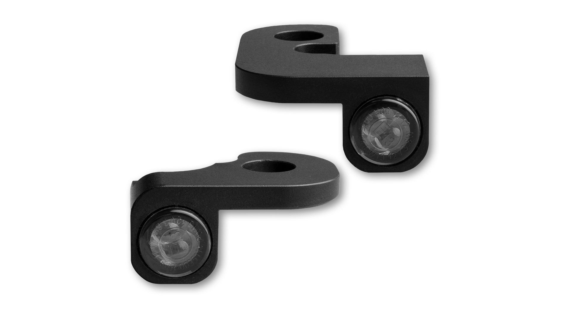 HeinzBikes NANO Series LED Blinker für H-D Lenkerarmaturen DYNA 1990-2017, schwarz