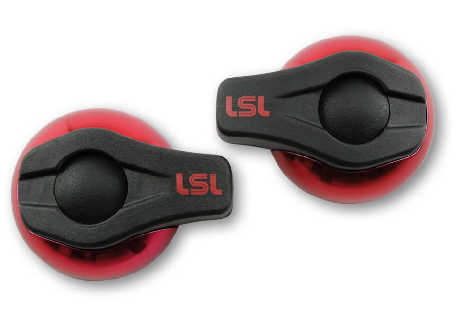 LSL Crash-Pads, rot-lasiert (Paar)
