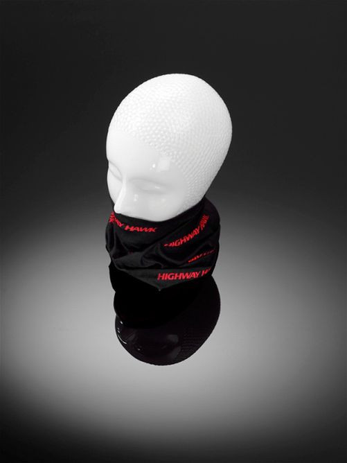 HIGHWAY HAWK Halstuch, schwarz mit rotem Logo