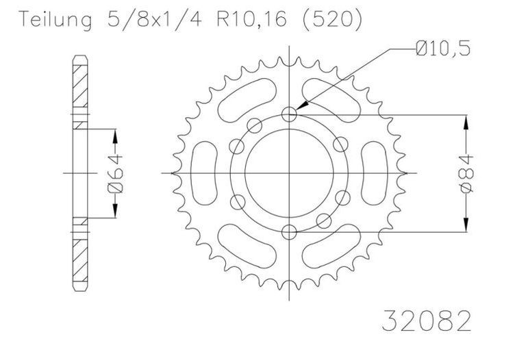 ESJOT Kettenrad, 36 Zähne diverse Modelle (Stück)