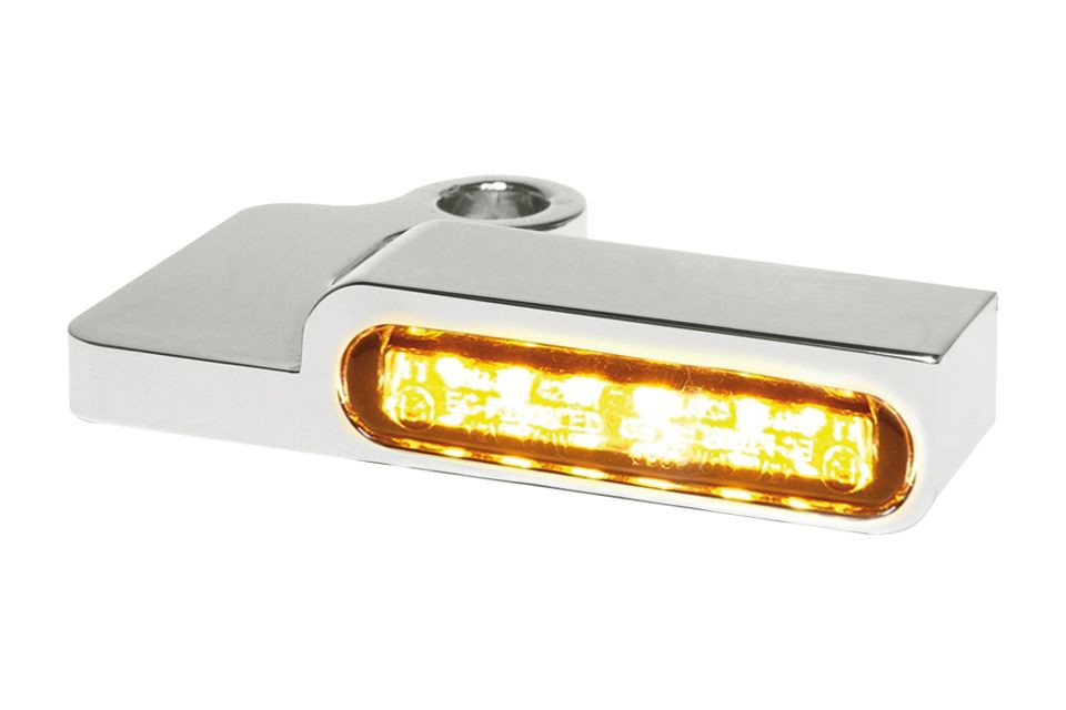 HeinzBikes LED Armaturen Blinker SPORTSTER Modelle -13, silber (Paar)