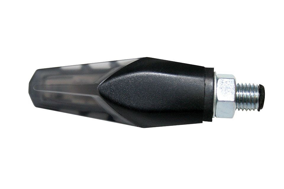 SHIN YO LED-Blinker GILL, schwarz, getöntes Glas, Paar, E-gepr. (Paar)
