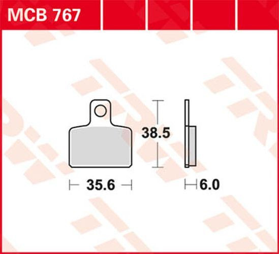 TRW Lucas Bremsbelag MCB767 (Satz)