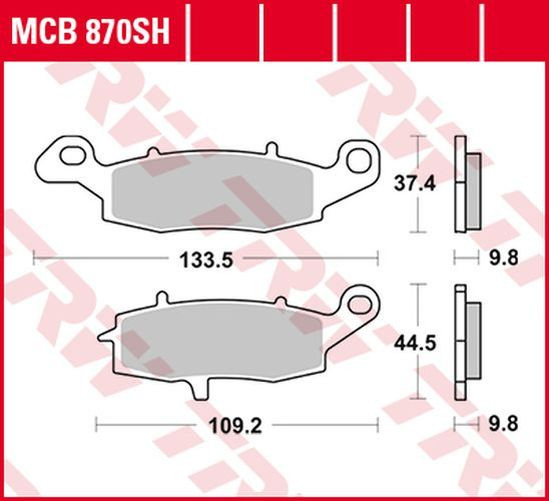 TRW Lucas Sinterbelag MCB870SH (Satz)