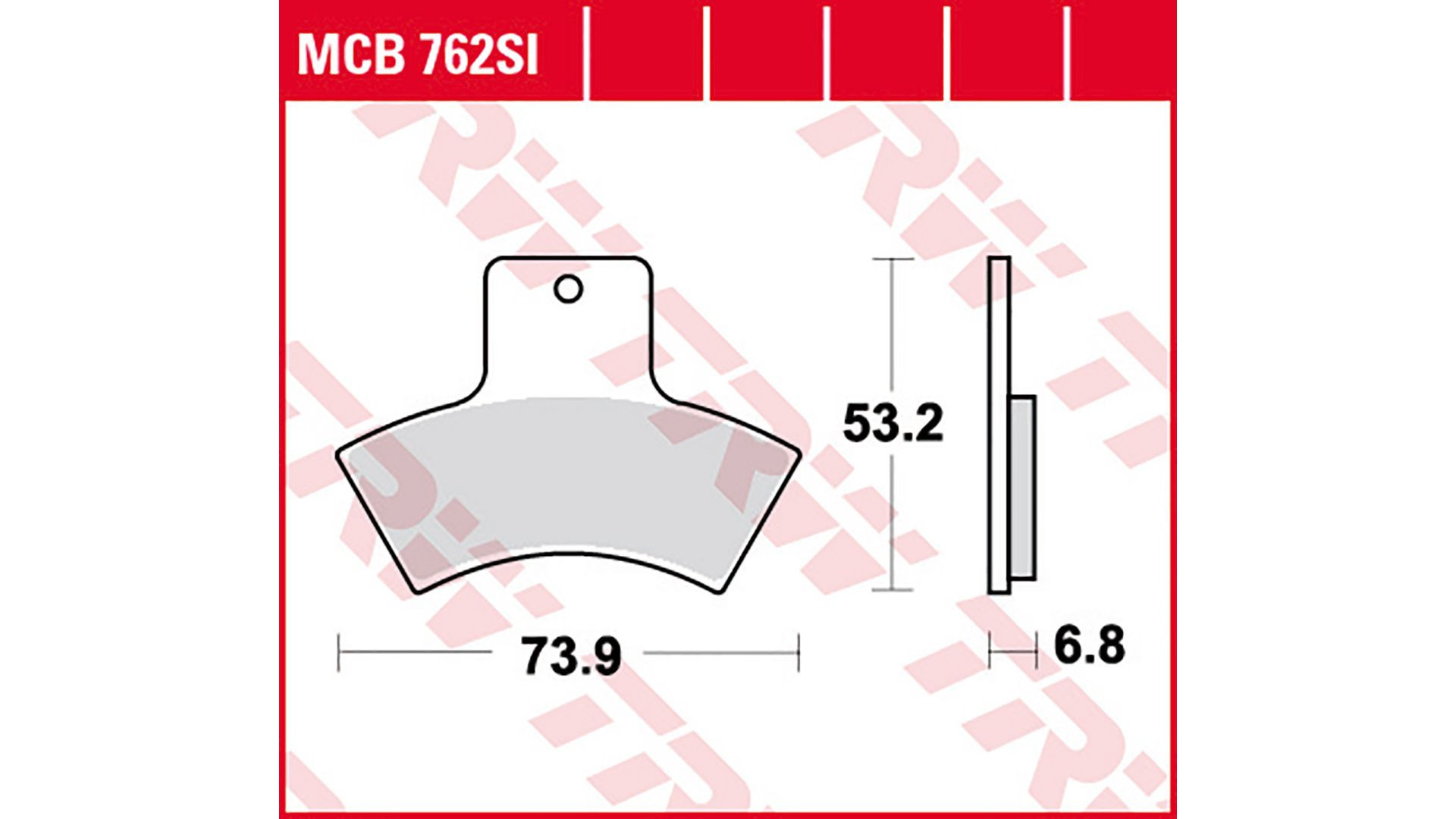 TRW Lucas Bremsbelag Sinter Offroad MCB762SI