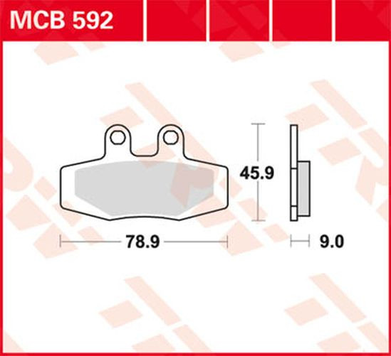 TRW Lucas Bremsbelag MCB592 ktm (Satz)