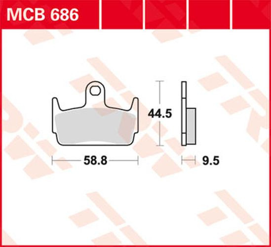 TRW Lucas Bremsbelag MCB686 (Satz)