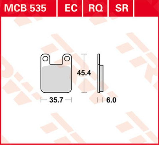 TRW Lucas Racingbelag MCB535SR (Satz)