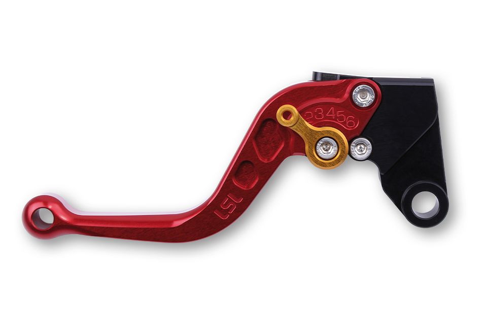 LSL Kupplungshebel L19, Suzuki kurz, rot/gold (Stück)