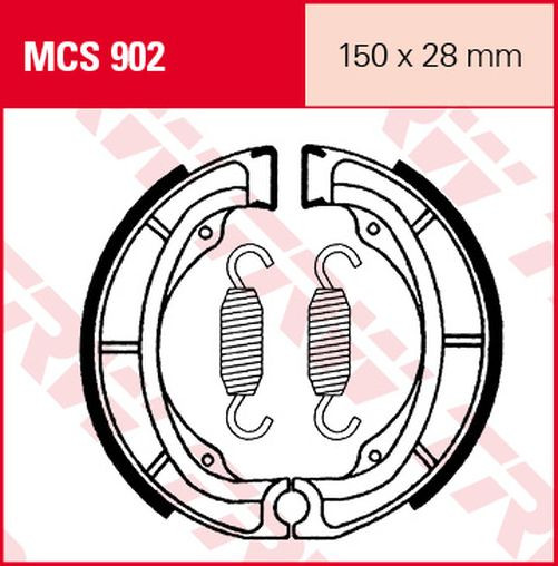 TRW Lucas Bremsbacken MCS902 (Satz)