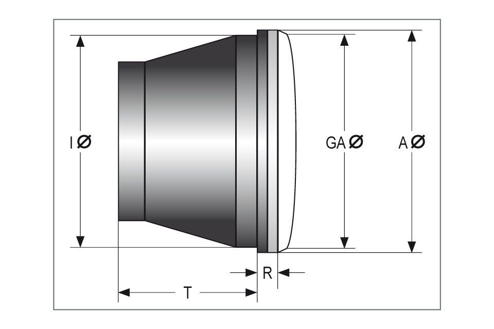HIGHSIDER LED Hauptscheinwerfereinsatz TYP 7 mit Standlichtring, rund, schwarz, 5 3/4 Zoll (Stück)
