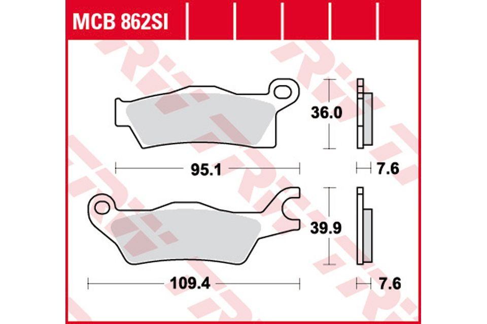 TRW Lucas Offroad Sinterbelag MCB862SI