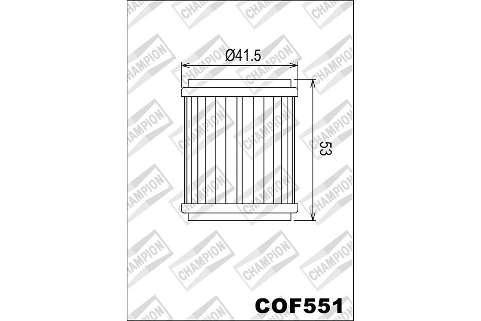 CHAMPION Ölfilter COF551 für KTM 690, HUSQVARNA 701 (Stück)