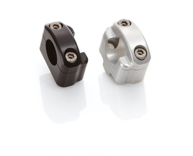 LSL Klemmböcke Ø22,2 / Ø28,6, silber, +25mm Anhebung Honda (Stück)
