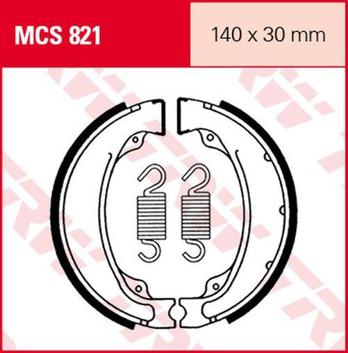 TRW Lucas Bremsbacken MCS821 (Satz)