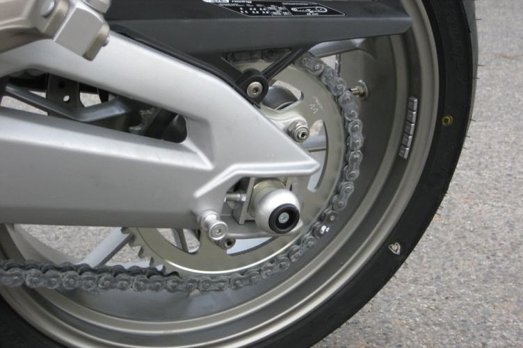 LSL Crash Ball Achse APRILIA, silber, hinten (Set)
