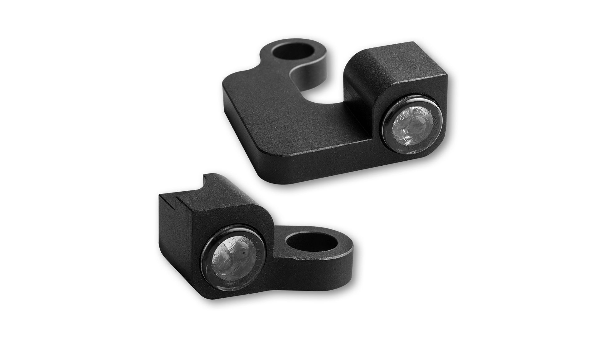 HeinzBikes NANO Series LED Blinker für H-D Lenkerarmaturen SPORTSTER 2004-2013, schwarz