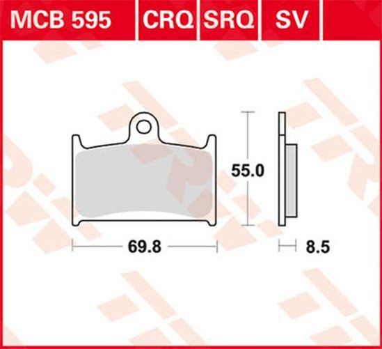TRW Lucas Racingbelag MCB595CRQ (Satz)