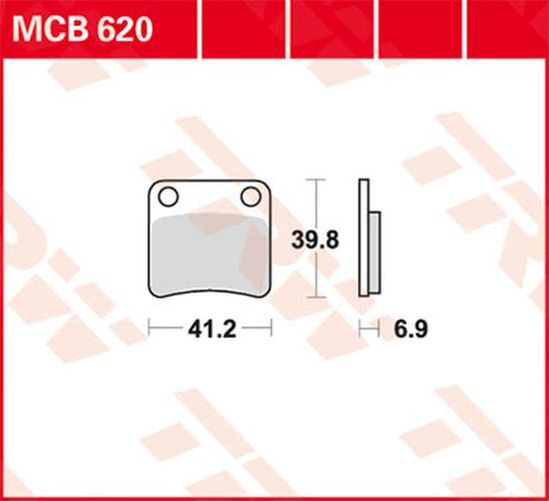 TRW Lucas Bremsbelag MCB620 (Satz)