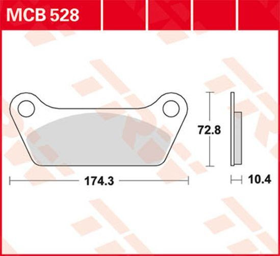TRW Lucas Bremsbelag MCB528 Harley Davidson (Satz)