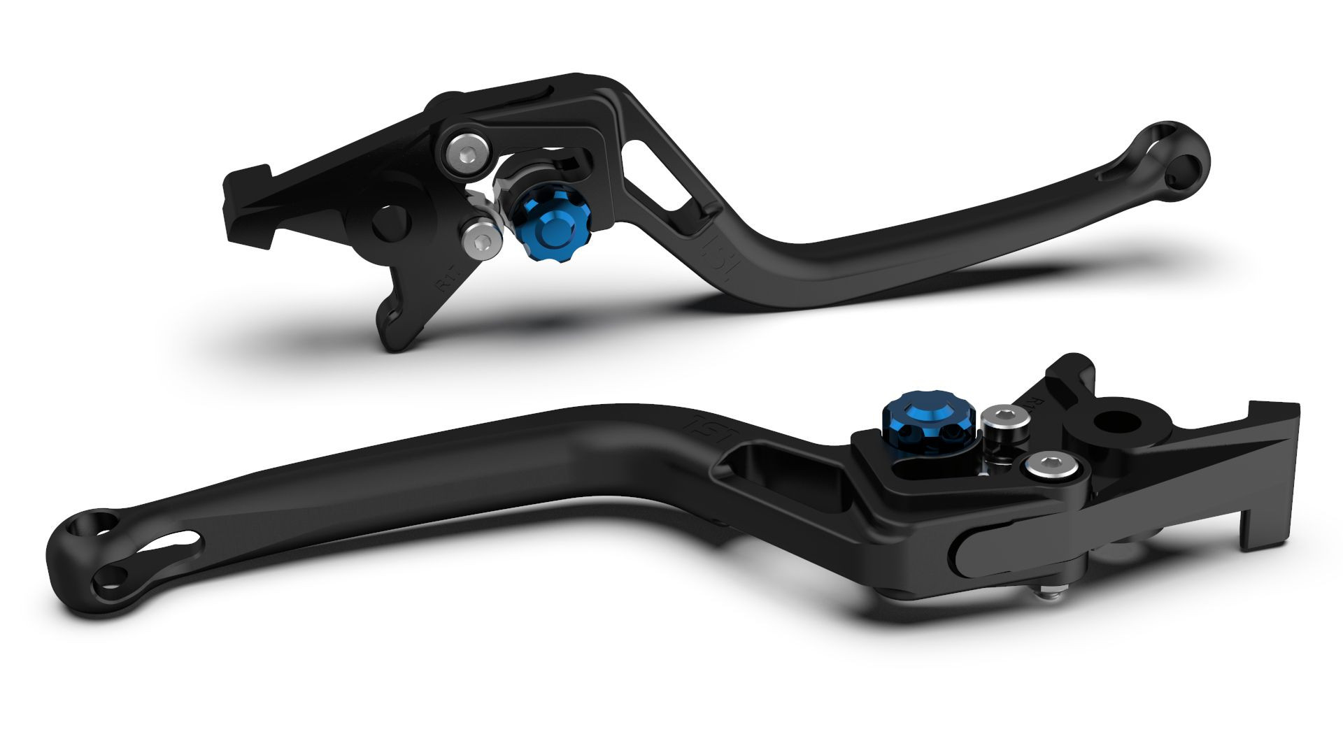 LSL Bremshebel BOW R19R,schwarz perlgestrahlt/blau