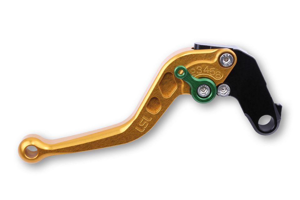 LSL Bremshebel R31, Aprilia kurz, gold/grün (Stück)