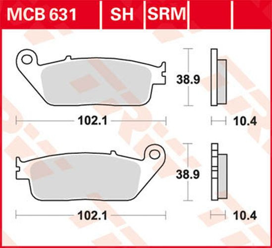 TRW Lucas Sinterbelag MCB631SH (Satz)