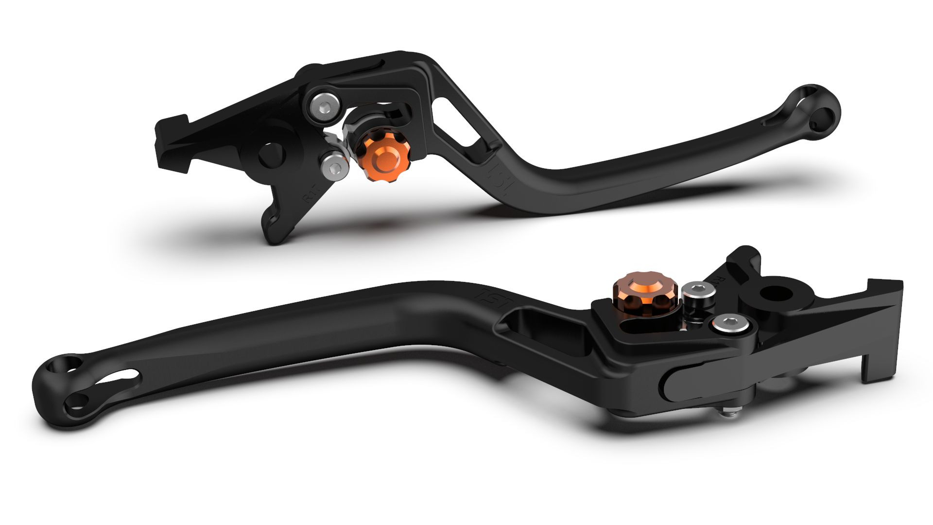 LSL Bremshebel BOW R43R,schwarz perlgestrahlt/orange