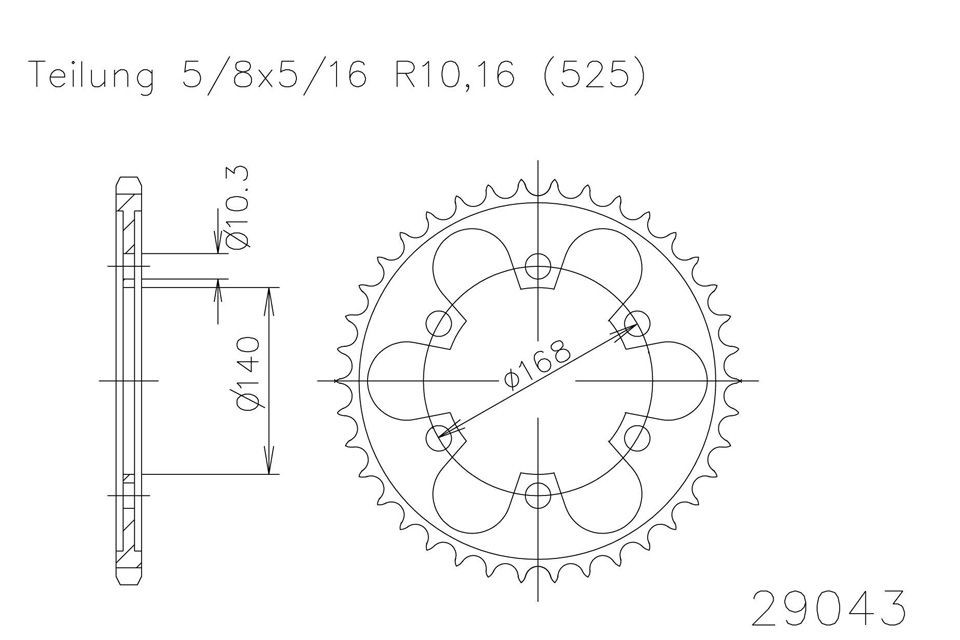 ESJOT Kettenrad, 47 Zähne diverse Modelle (Stück)