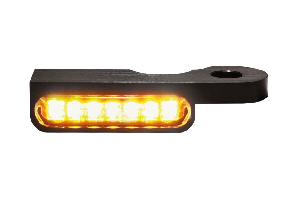 HeinzBikes LED Armaturen Blinker DYNA Modelle 96-, schwarz (Paar)
