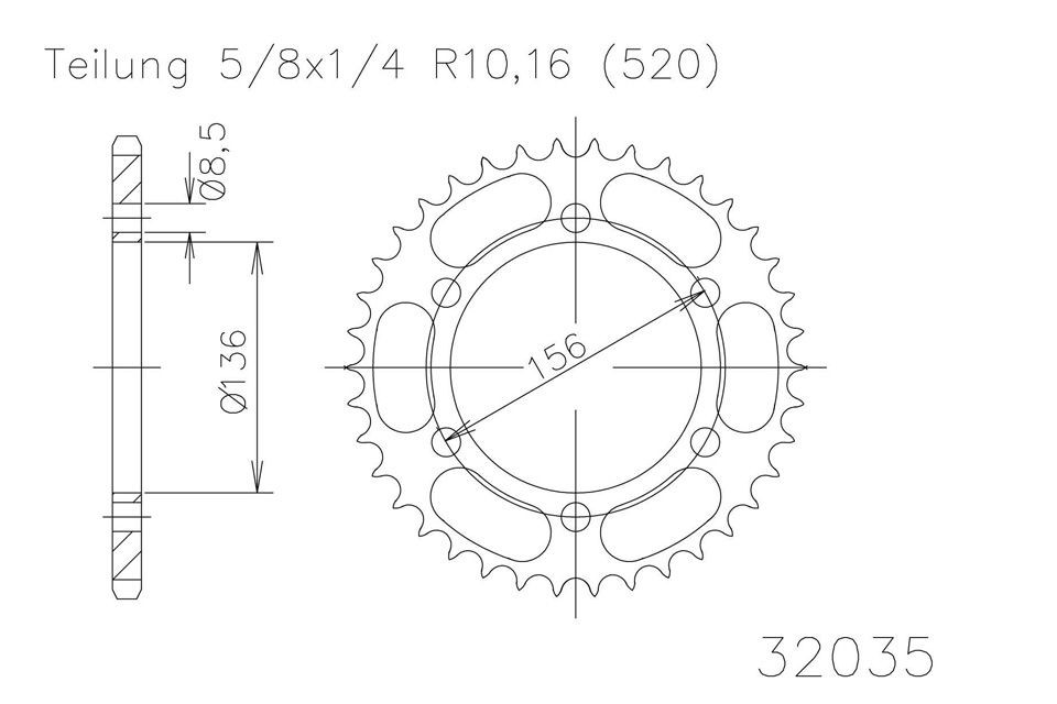ESJOT Kettenrad, 46 Zähne diverse Modelle (Stück)