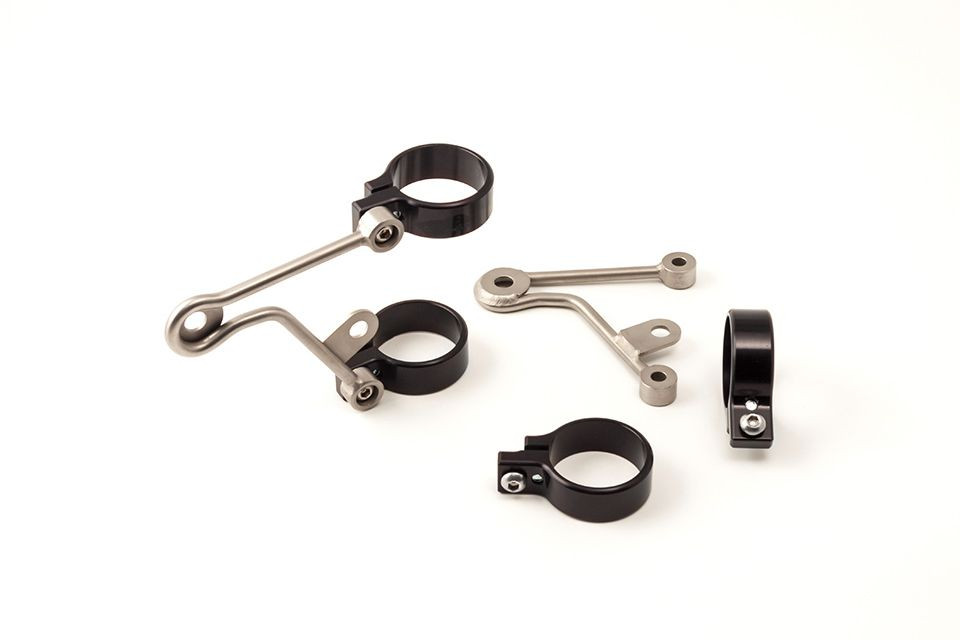 LSL Lampenhalter 54mm, Edelstahl mit Blinkeraufnahme (Set)