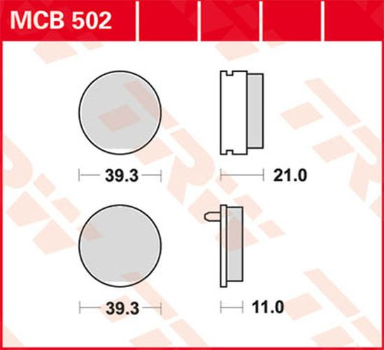 TRW Lucas Bremsbelag MCB502 honda (Satz)