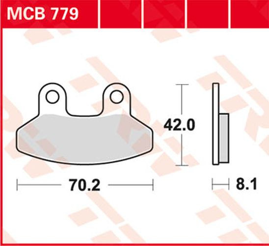 TRW Lucas Bremsbelag MCB779 sym (Satz)