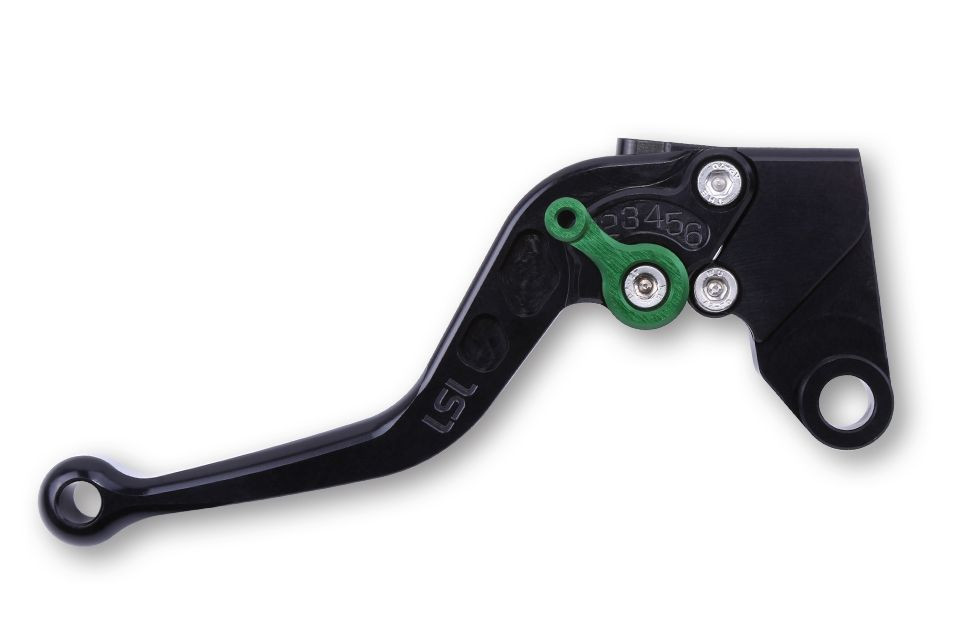 LSL Kupplungshebel L43, Yamaha Yamaha kurz, schwarz/grün (Stück)