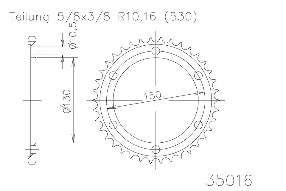 ESJOT Kettenrad, 38 Zähne diverse Modelle (Stück)