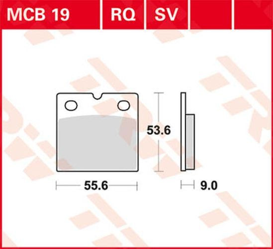 TRW Lucas Sinterbelag MCB19SV (Satz)