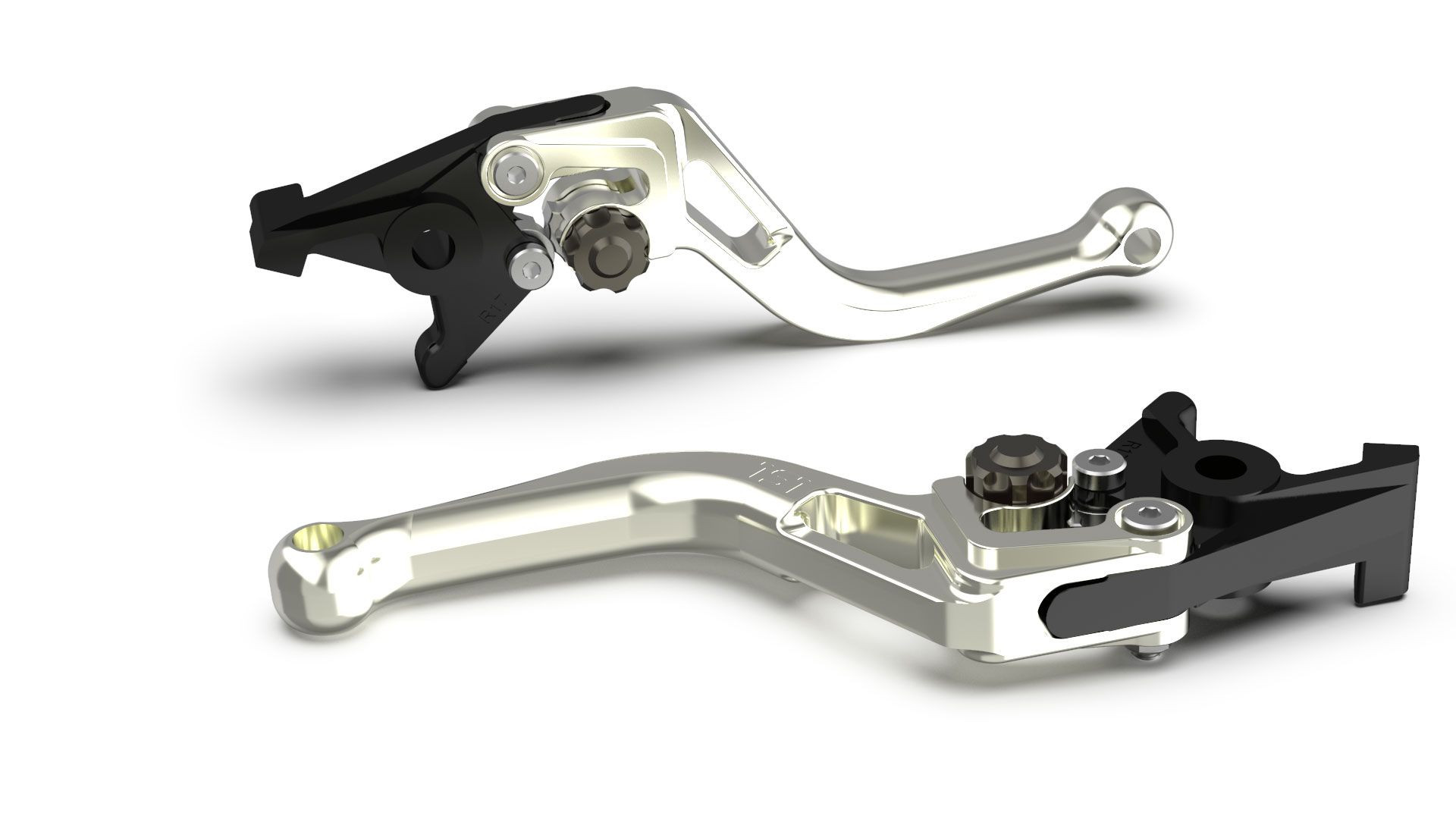 LSL Kupplungshebel BOW für Brembo 16 RCS, L37R, kurz, silber/anthrazit (Stück)