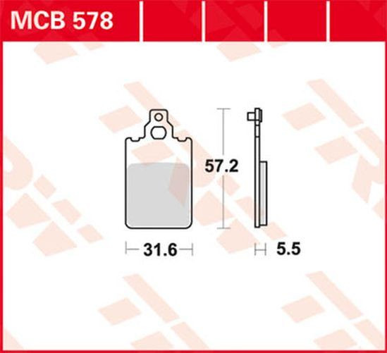 TRW Lucas Bremsbelag MCB578 (Satz)