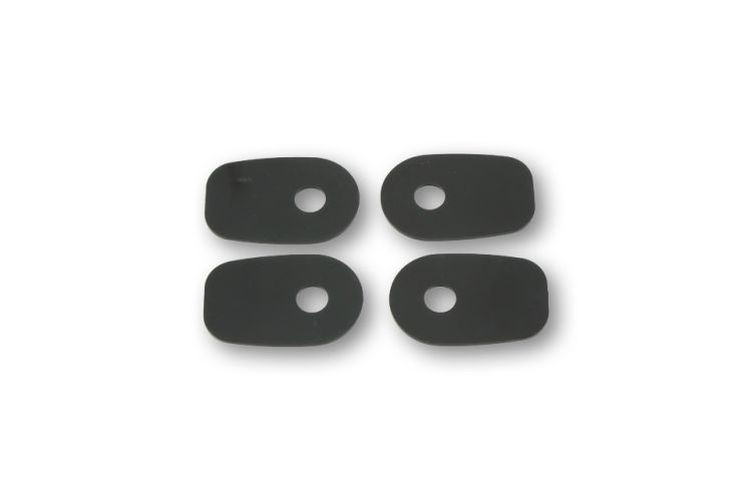 SHIN YO Montageplatten INDY SPACER für div. KAWASAKI Z750/,ZX10R,ER6 F/N,schwarz, Set (Satz)
