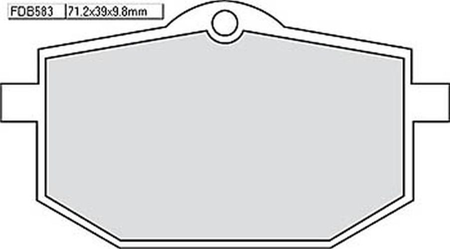 FERODO Bremsbelag FDB 583 P (Satz)