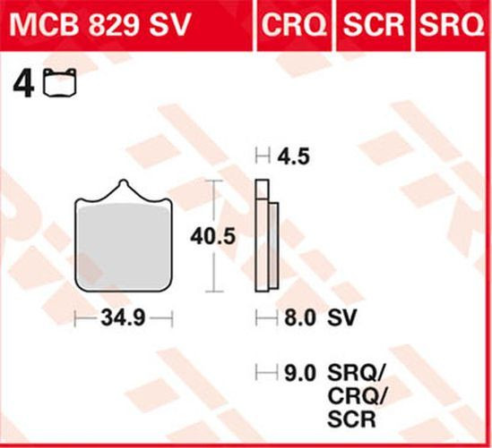 TRW Lucas Sinterbelag MCB829SV BMW (Satz)