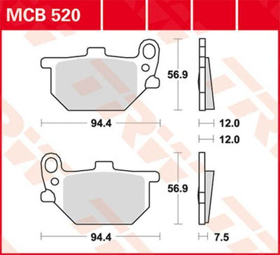 TRW Lucas Bremsbelag MCB520 yamaha (Satz)