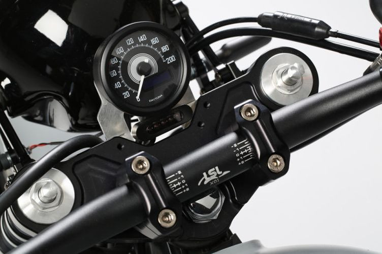 LSL Velona Tachometer 200km/h, schwarzes Gehäuse (Stück)