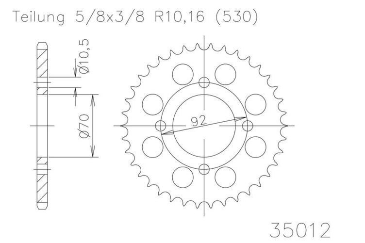 ESJOT Kettenrad, 45 Zähne diverse Modelle (Stück)
