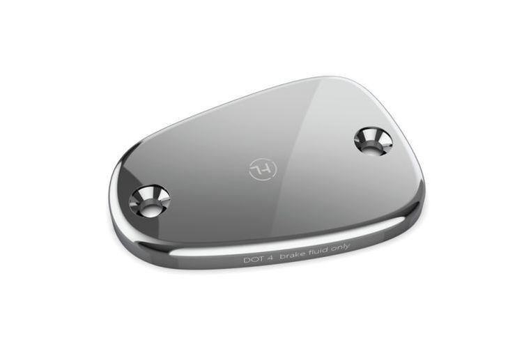 HIGHSIDER CNC Deckel hochglanz silber für Bremsbehälter div. Triumph (Stück)