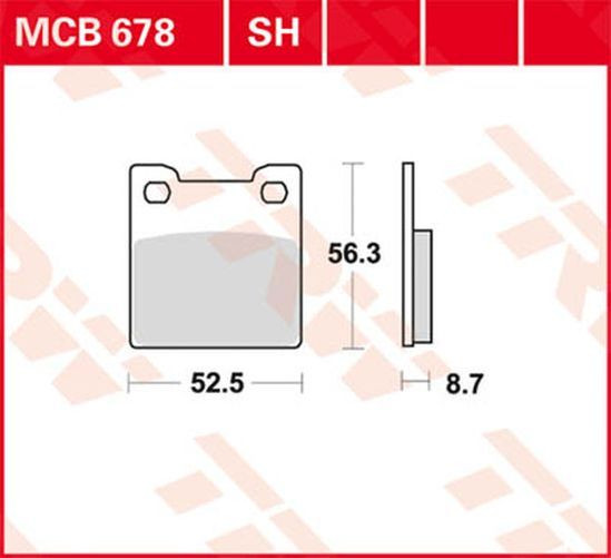 TRW Lucas Sinterbelag MCB678SH Suzuki (Satz)