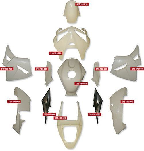 Verkleidungs-Set für HONDA CBR 600 RR (Satz)