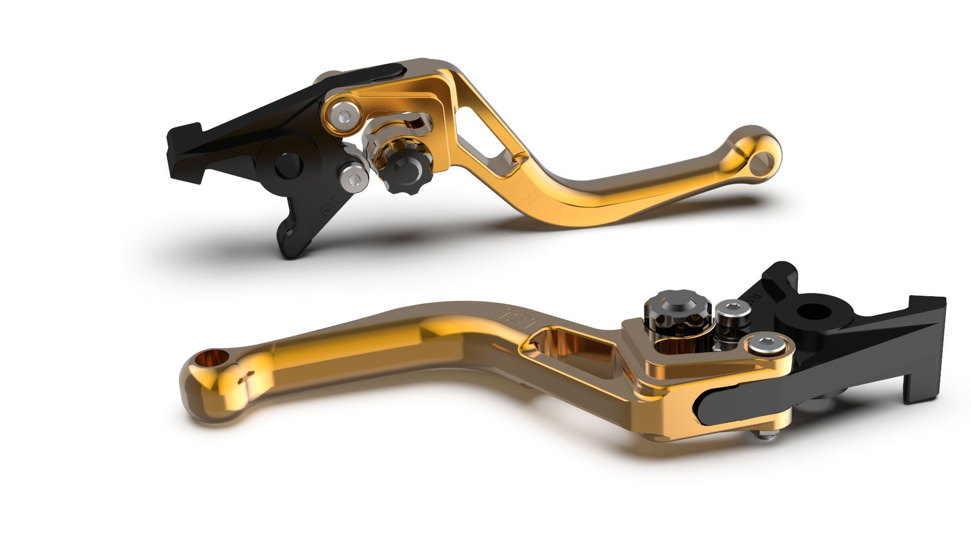 LSL Bremshebel BOW R38R, kurz, gold/schwarz (Stück)